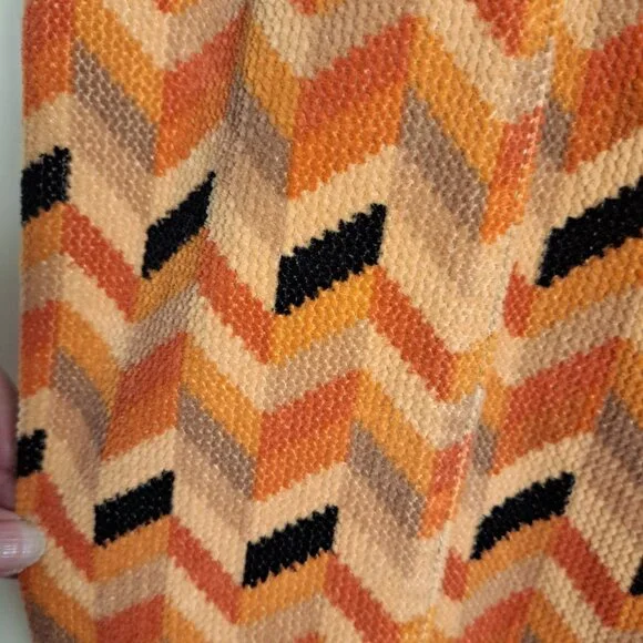 Urban Outfitters Women's Fall Chevron Stripe Corduroy Bib Overalls Sz Large-Flaw - Picture 6 of 16